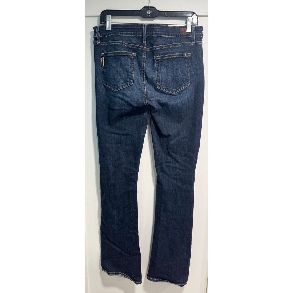 PAIGE Manhattan Bootleg Boot Cut Medium Wash Denim Jeans Size 30 - Picture 3 of 5